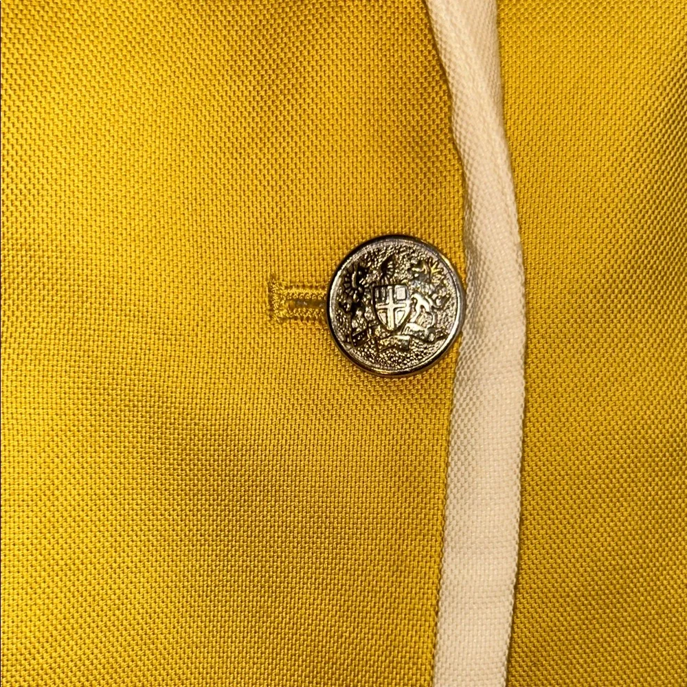 Banana Republic Yellow Blazer with White Accents - Picture 6 of 7